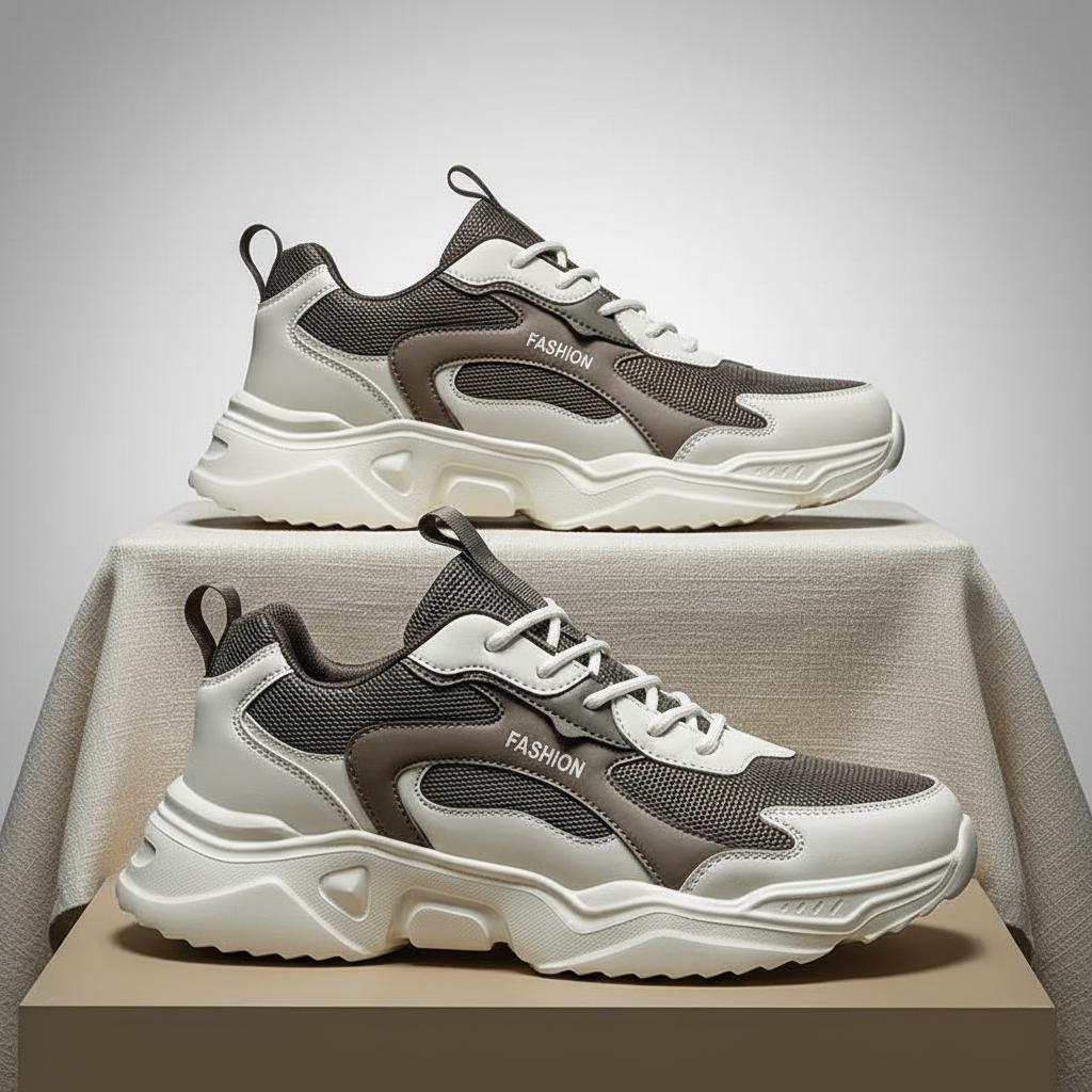 Sneakers - Waterdichte en geïsoleerde winter sneakers, zwart/wit, comfortabel