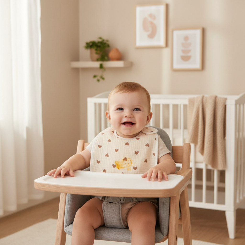 Slabbetjes 2-delige set - waterdichte katoenen baby slabbetjes, unisex patchwork