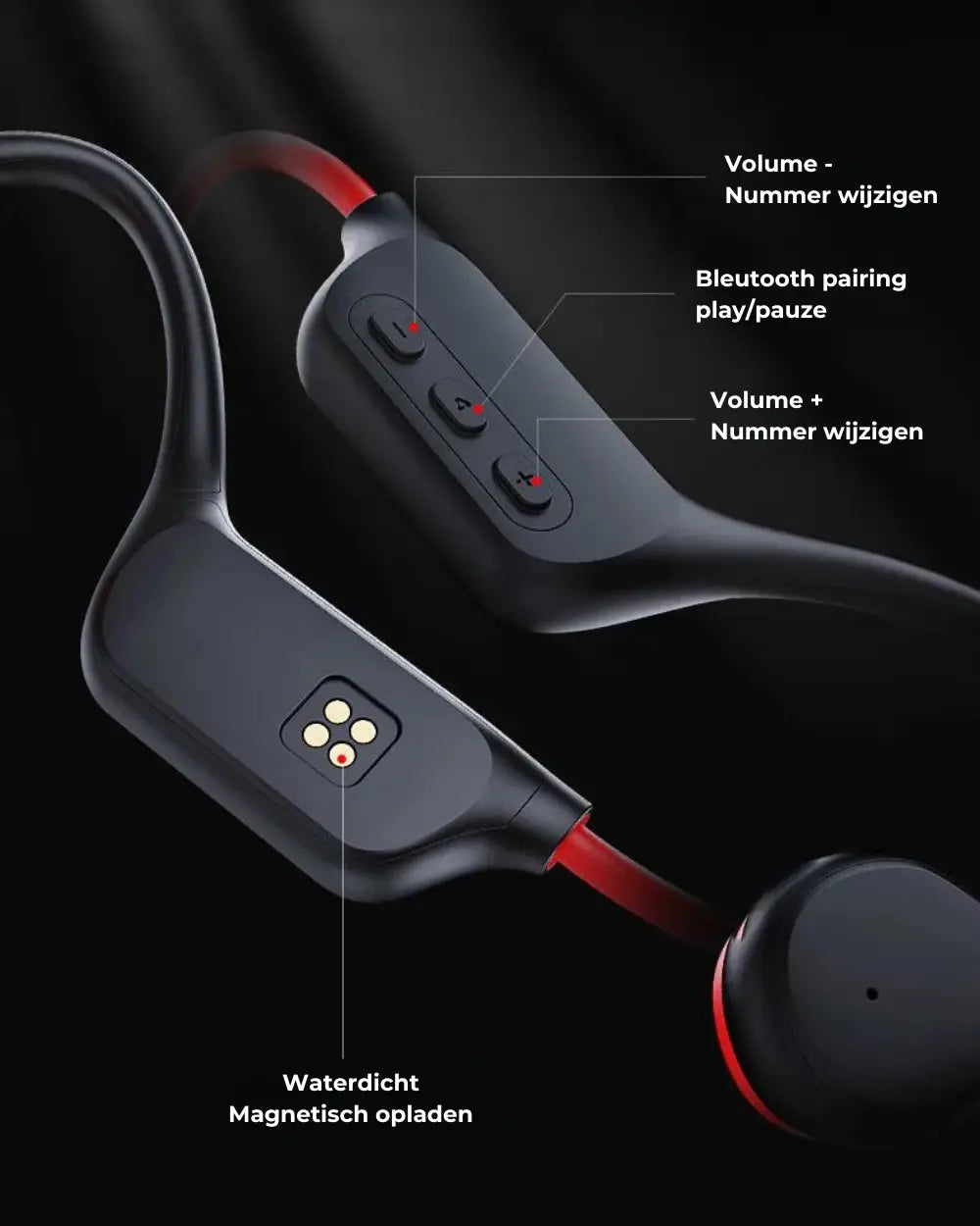 "OrtoBeats™ Bone Conduction Hoofdtelefoon