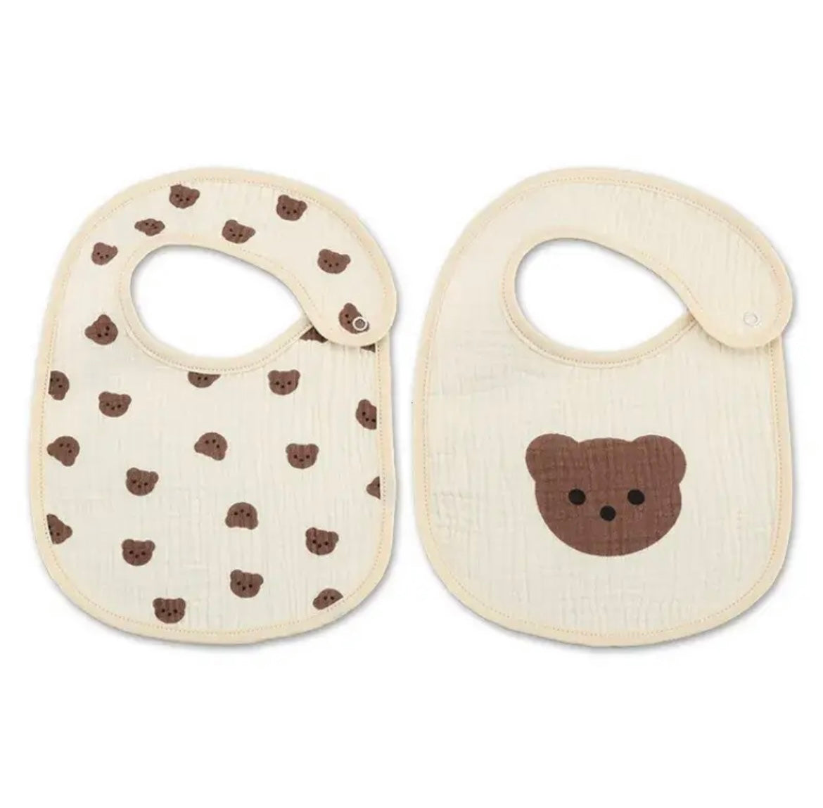 2-delige Set Waterdichte Baby Slabbetjes