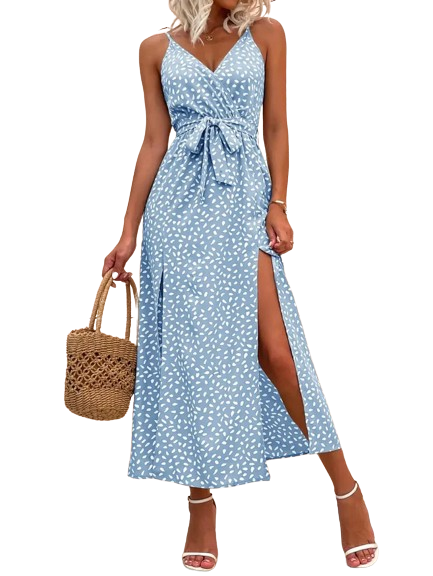 Floria | Lange zomerjurk - bloemetjesopdruk - luchtig en stijlvol