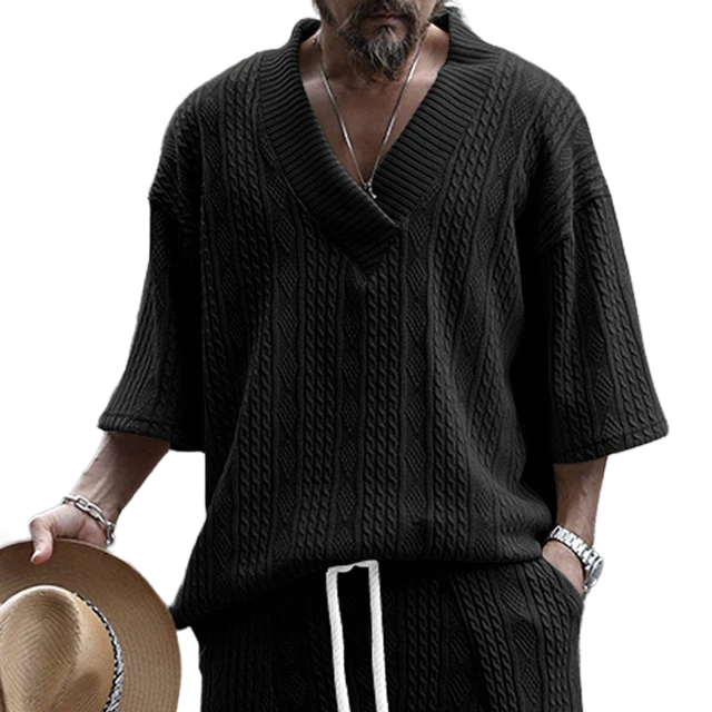 Vyne | Zomerset voor heren - V-Hals - Loose fit