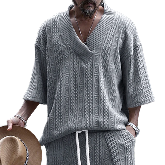 Vyne | Zomerset voor heren - V-Hals - Loose fit