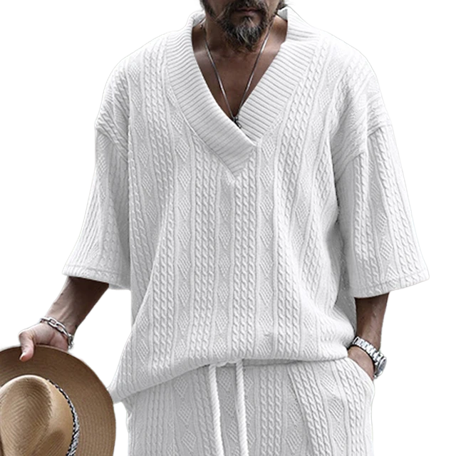 Vyne | Zomerset voor heren - V-Hals - Loose fit