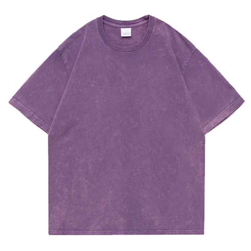 Abel Men's Washed Look Basic T-Shirt - Soft Cotton Blend, Vintage Casual Fit Crewneck - Essential Everyday Men's Top