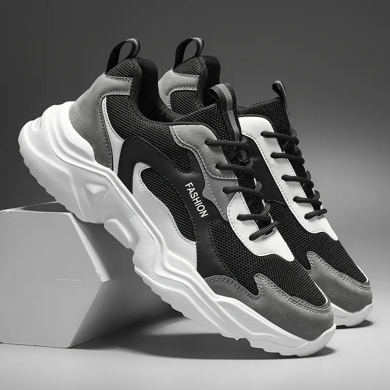 Sneakers - Waterdichte en geïsoleerde winter sneakers, zwart/wit, comfortabel