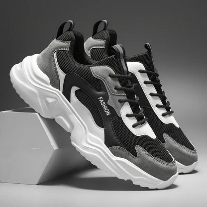 Sneakers - Waterdichte en geïsoleerde winter sneakers, zwart/wit, comfortabel