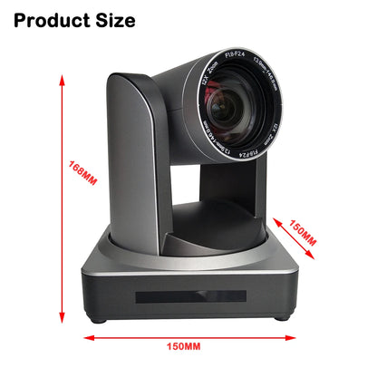 PTZ 1080p camera - 12x zoom, PoE, HDMI/SDI/USB, ONVIF voor videoconferentie