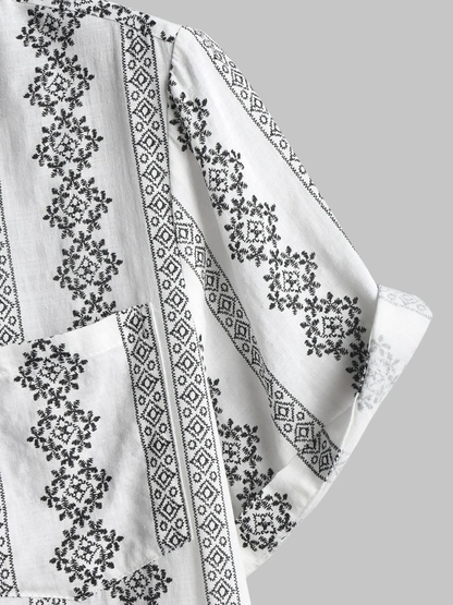 Benji | Heren shirt - Print - Casual Zomer fit