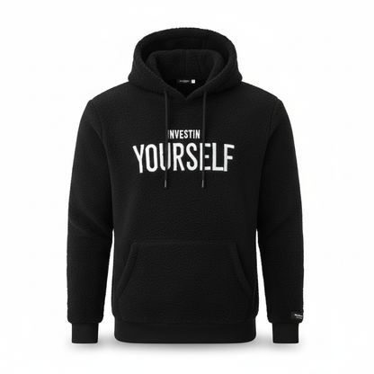 Hoodie voor heren - Comfortabele fleece hoodie van polyester - Beige/Zwart/Wit