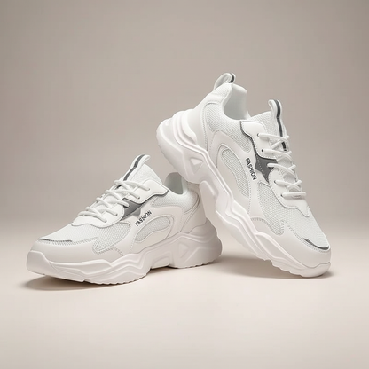 Sneakers - Waterdichte en geïsoleerde winter sneakers, zwart/wit, comfortabel